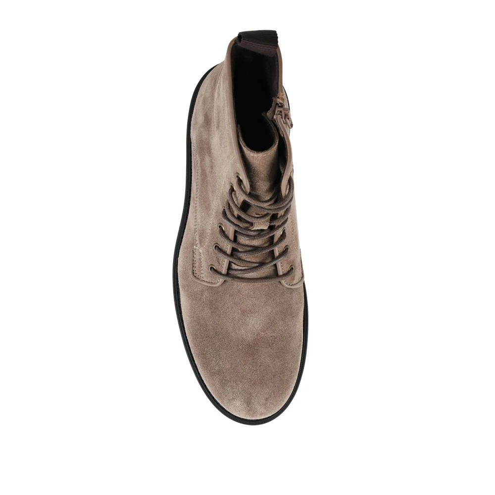 Elias Leather Lace-Up Boots - ELIAS / 328 080 - Taupe Suede - Image 4