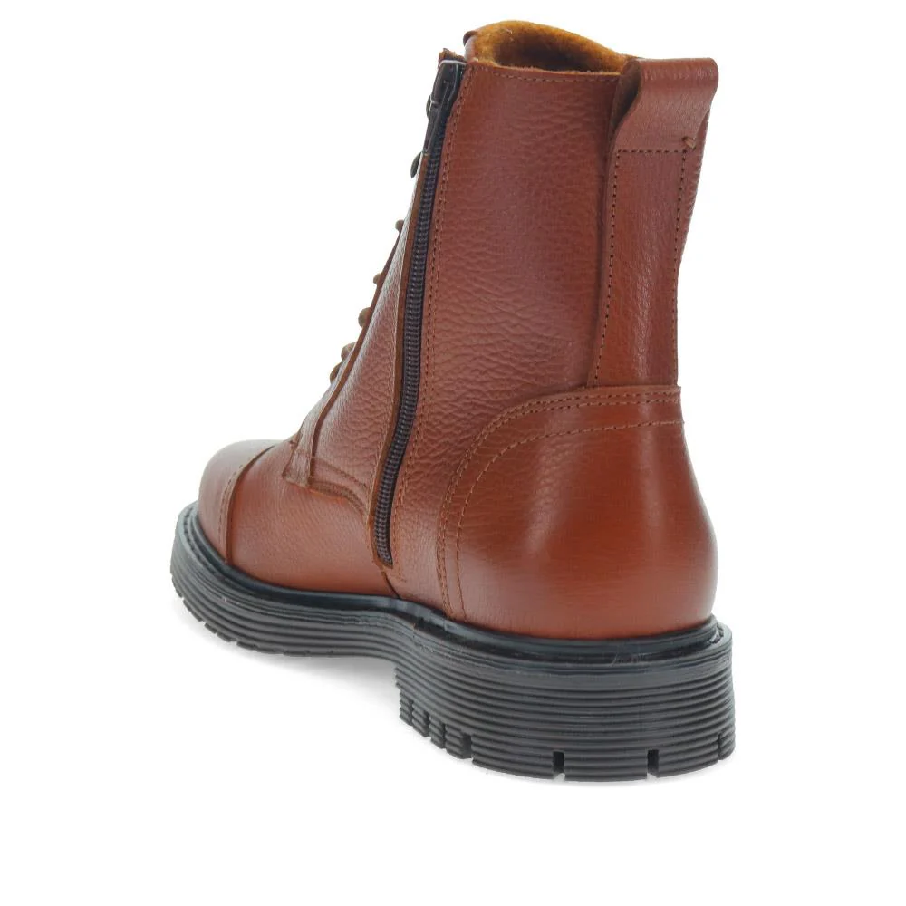 Embankment Leather Boots - EMBANKMENT / 326 259 - Brown Grain - Image 3
