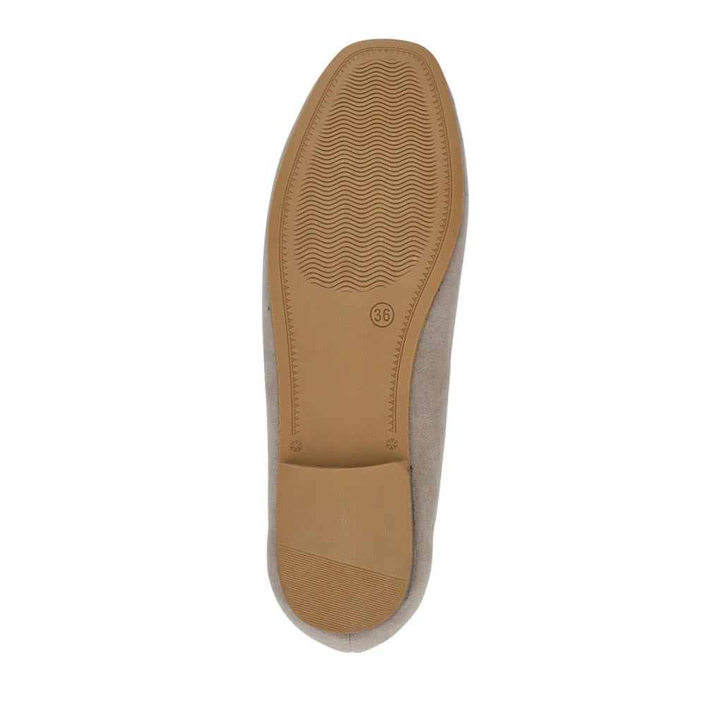 Embellished Block-Heeled Moccasins - PLAN41000 / 326 852 - Grey - Image 5