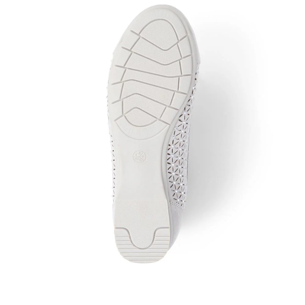 Embellished Pumps - JANSP39007 / 325 059 - Light Grey - Image 4