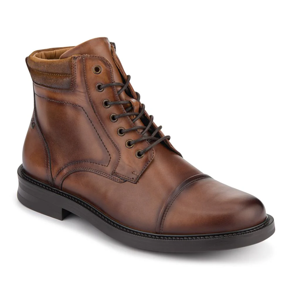 Eugene Leather Lace-Up Boots With Padded Cuff - EUGENE / 328 502 - Image 2