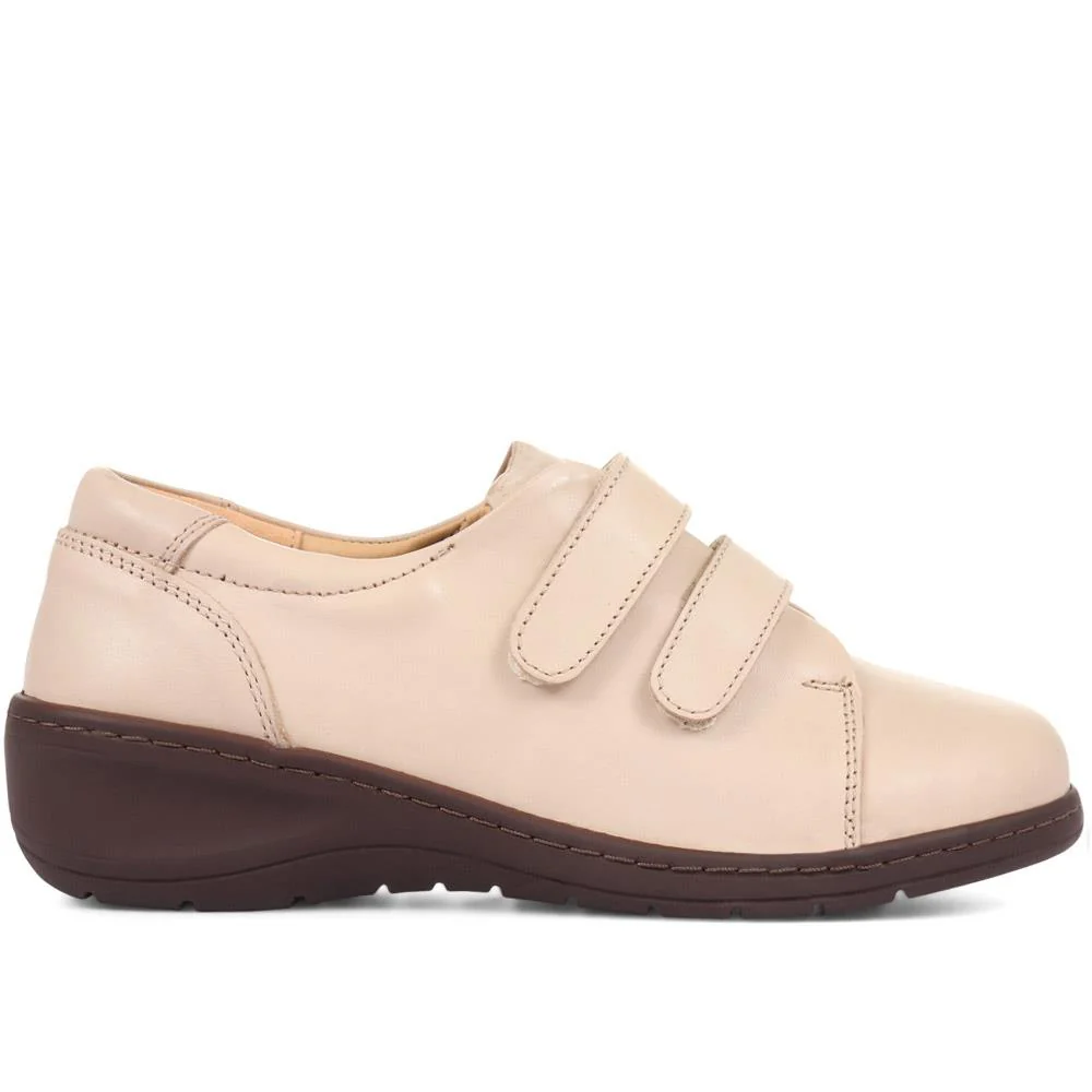 Extra-Wide Fit Adjustable Shoes - LEANNE / 320 188 - Beige - Image 2