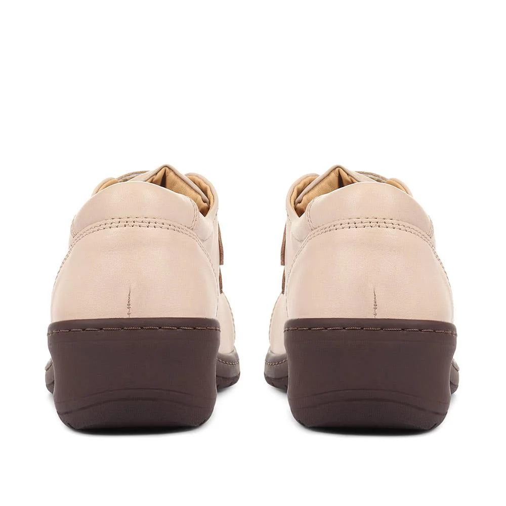 Extra-Wide Fit Adjustable Shoes - LEANNE / 320 188 - Beige - Image 3