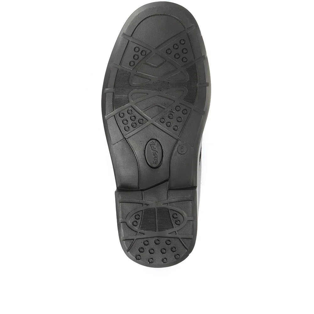Extra Wide Fit Leather Derby Shoes - CAESAR / 321 157 - Black - Image 6