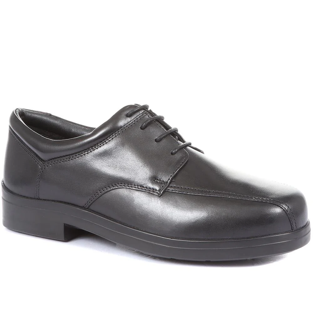 Extra Wide Fit Leather Derby Shoes - CAESAR / 321 157 - Black