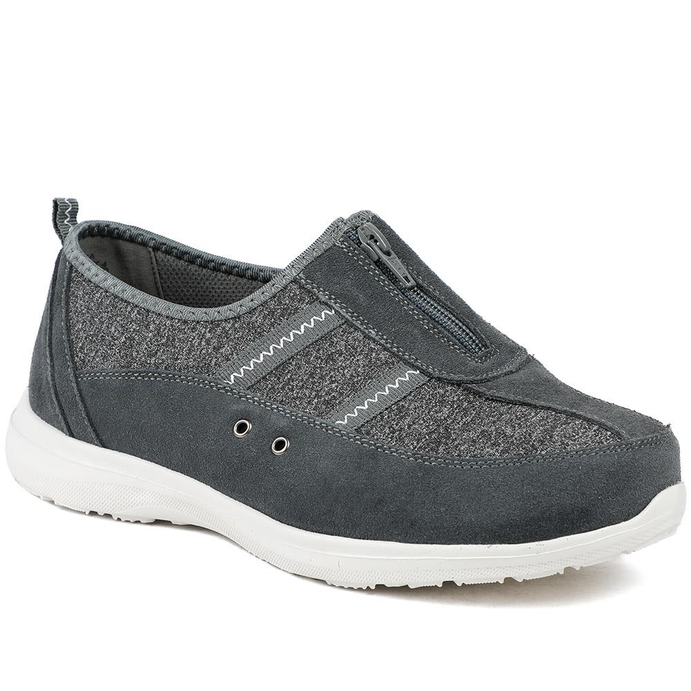 Extra-Wide Fit Memory Foam Trainers - ELANA / 324 089 - Image 2