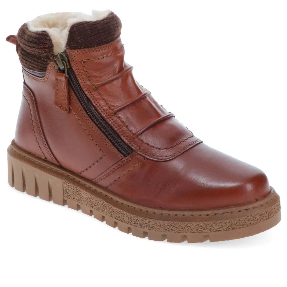 Faux-Fur-Lined Leather Boots  - TEJ40007 / 326 419 - Image 2