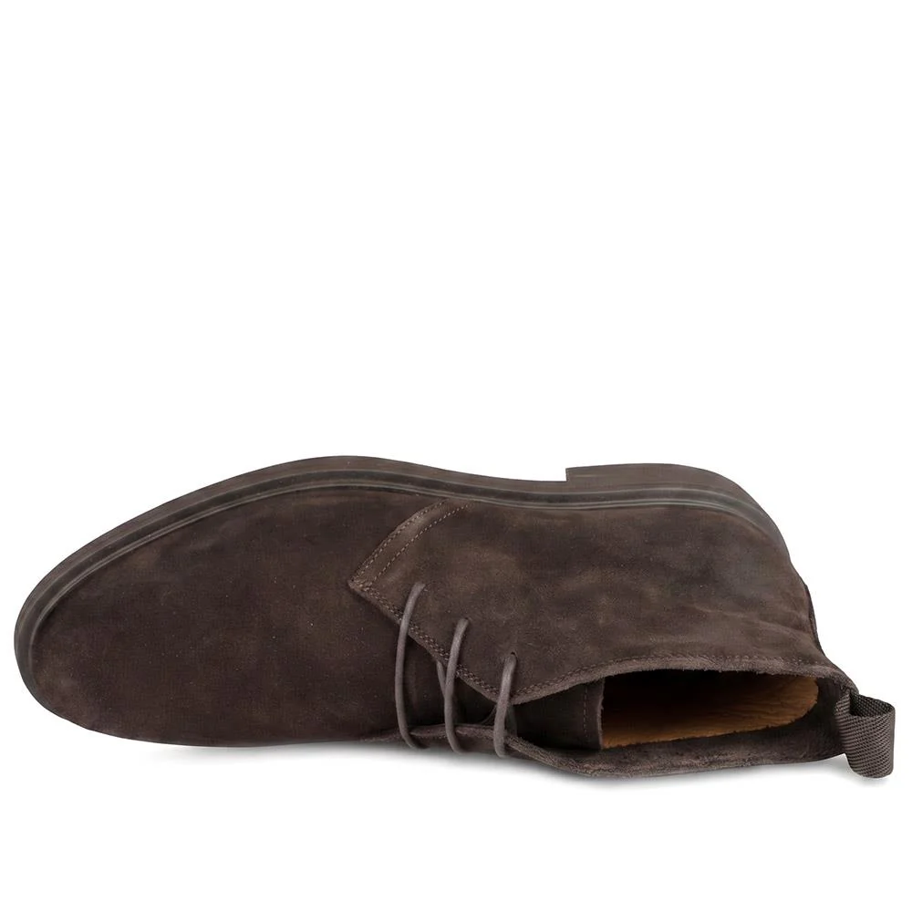 Favian Leather Lace Up Chukka Boots - FAVIAN / 330 216 - Dark Brown Suede - Image 5