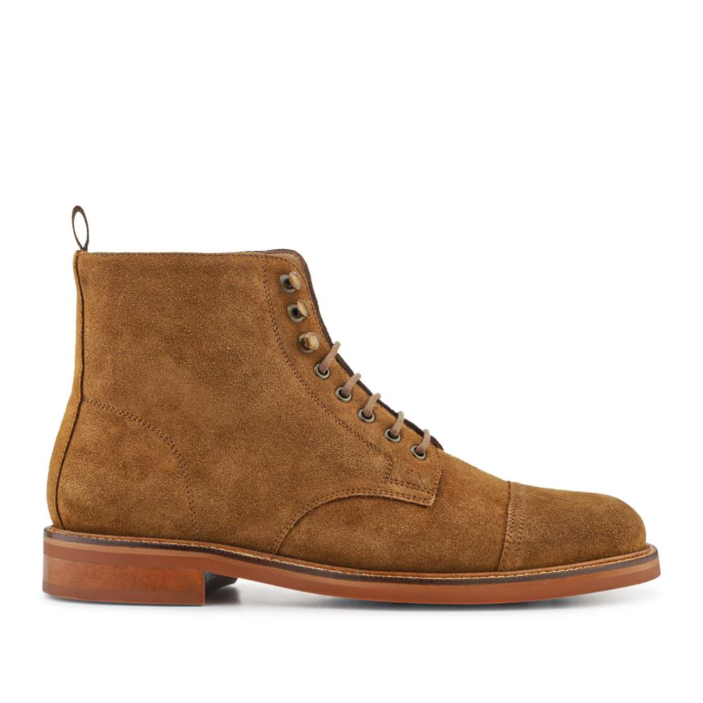 Finch Leather Lace-Up Boots - FINCH / 325 742 - Tan Suede - Image 2