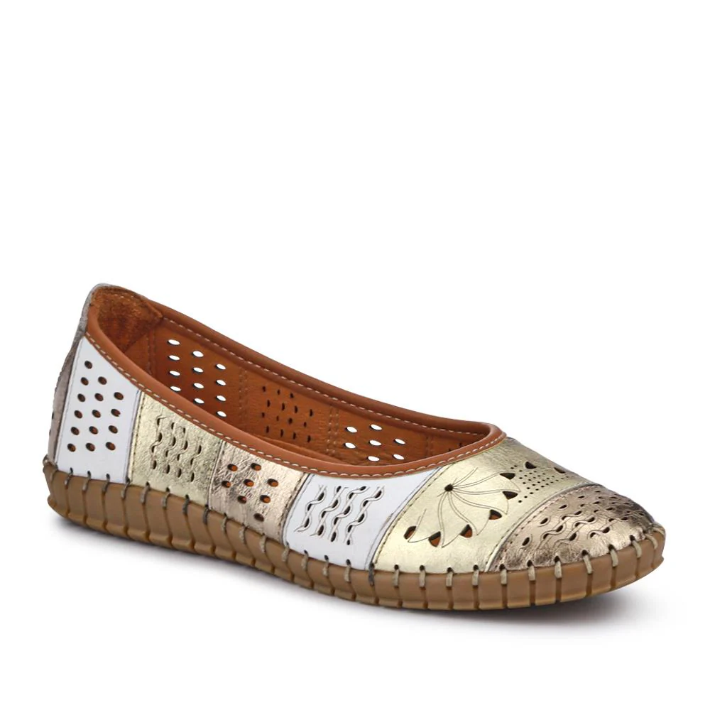 Flat Leather Ballerina Shoes - BELMETIN31009 / 317 955