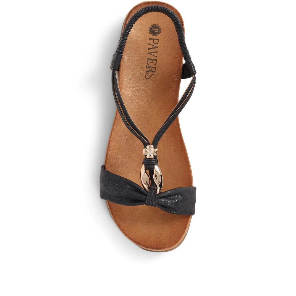 Flat Strappy Sandals - BAIZH29006 / 314 963 - Black - Image 6