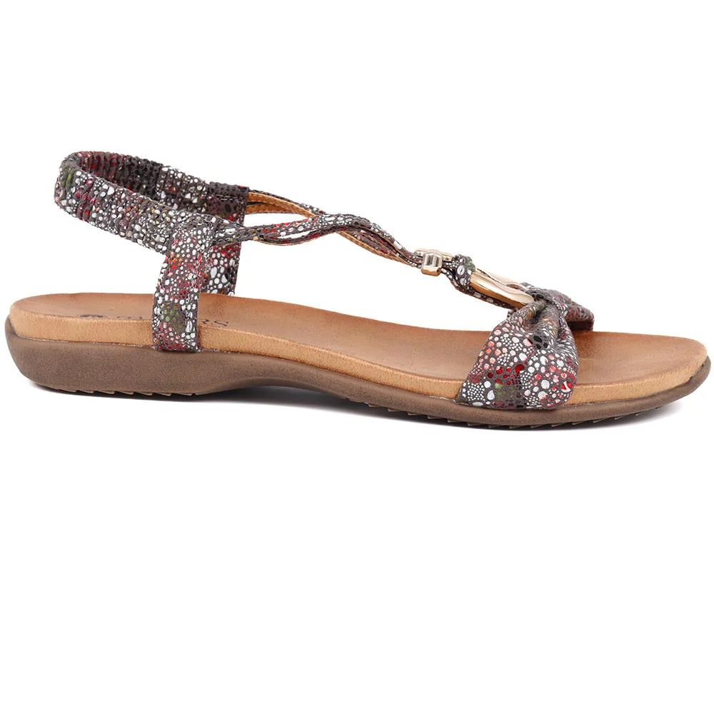 Flat Strappy Sandals - BAIZH29006 / 314 963 - Dark Grey - Image 3