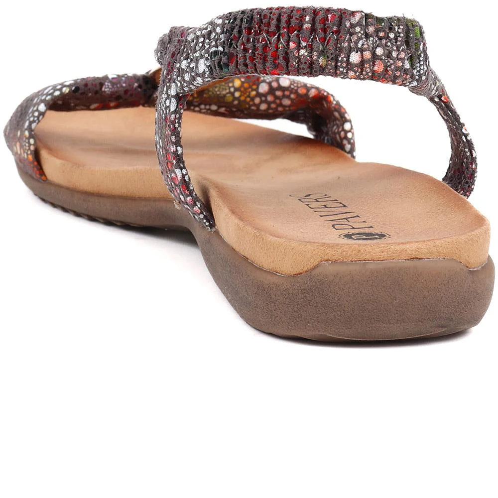 Flat Strappy Sandals - BAIZH29006 / 314 963 - Dark Grey - Image 4