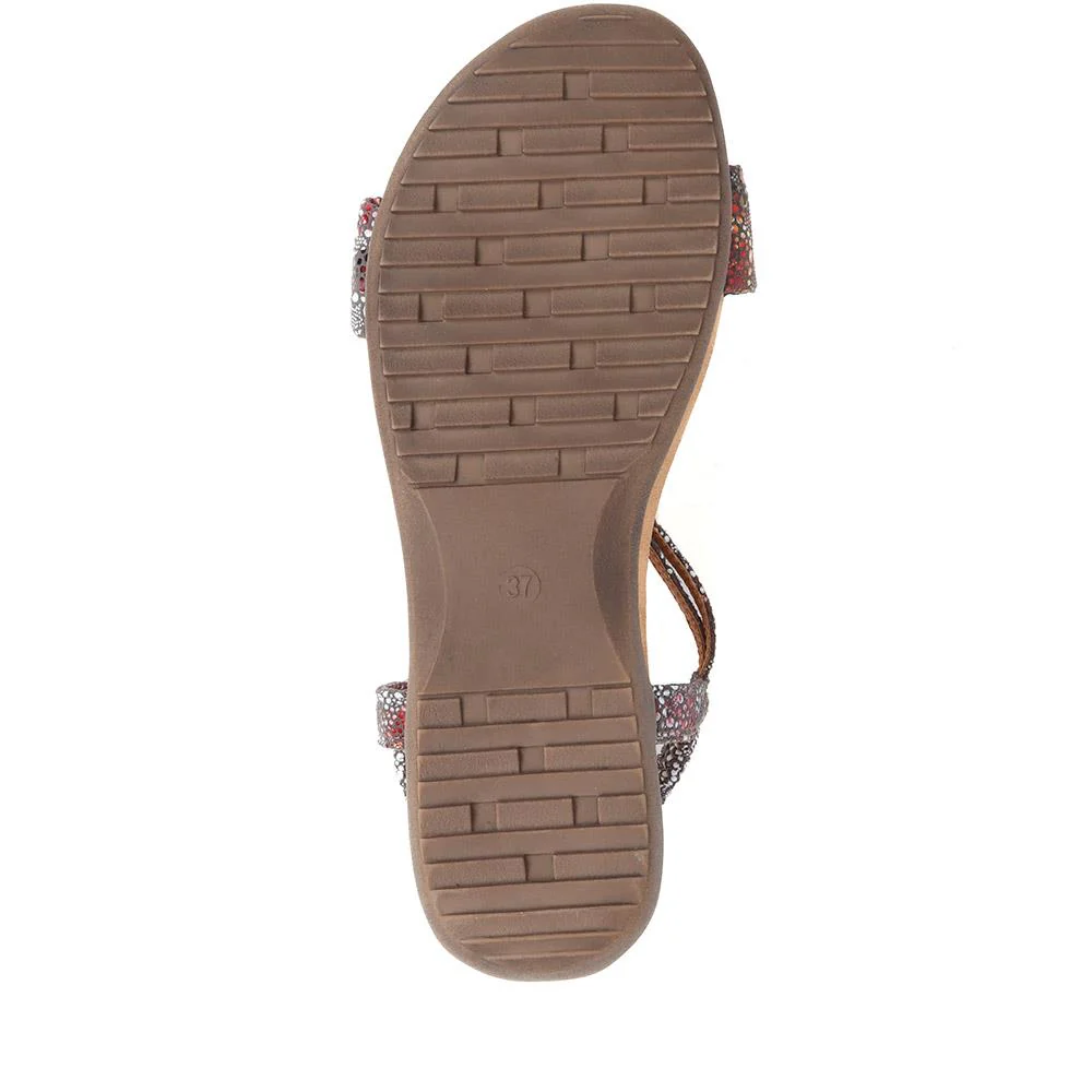 Flat Strappy Sandals - BAIZH29006 / 314 963 - Dark Grey - Image 5
