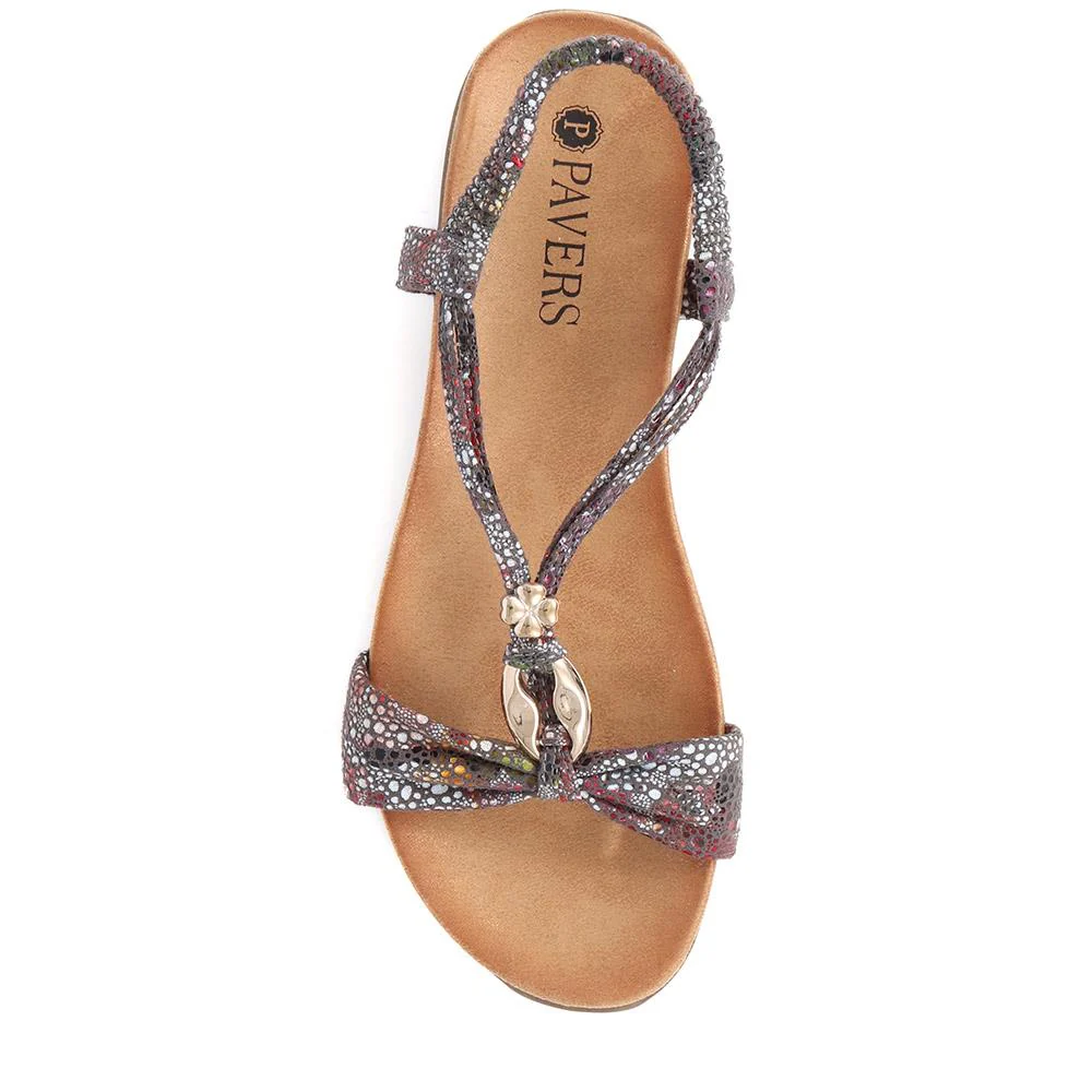 Flat Strappy Sandals - BAIZH29006 / 314 963 - Dark Grey - Image 6