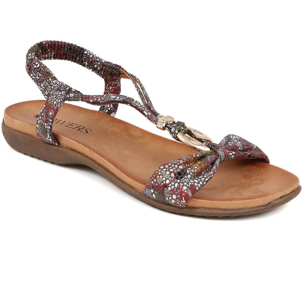 Flat Strappy Sandals - BAIZH29006 / 314 963 - Dark Grey