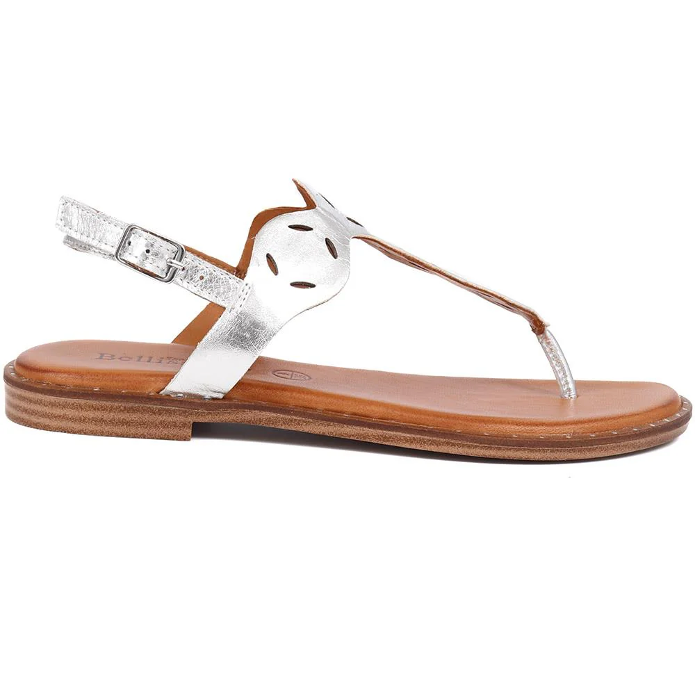 Flat Toe-Post Sandals  - BELMETIN39029 / 325 681 - Silver - Image 2