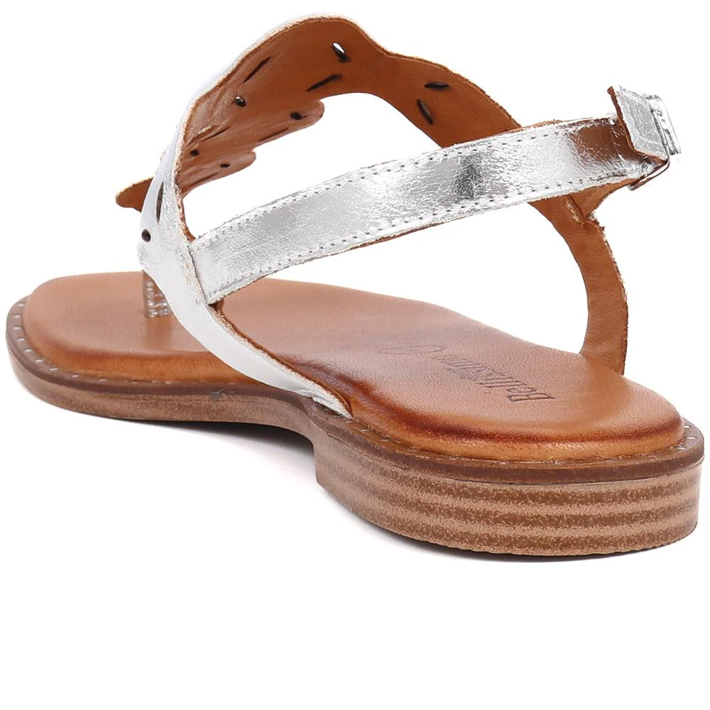 Flat Toe-Post Sandals  - BELMETIN39029 / 325 681 - Silver - Image 3