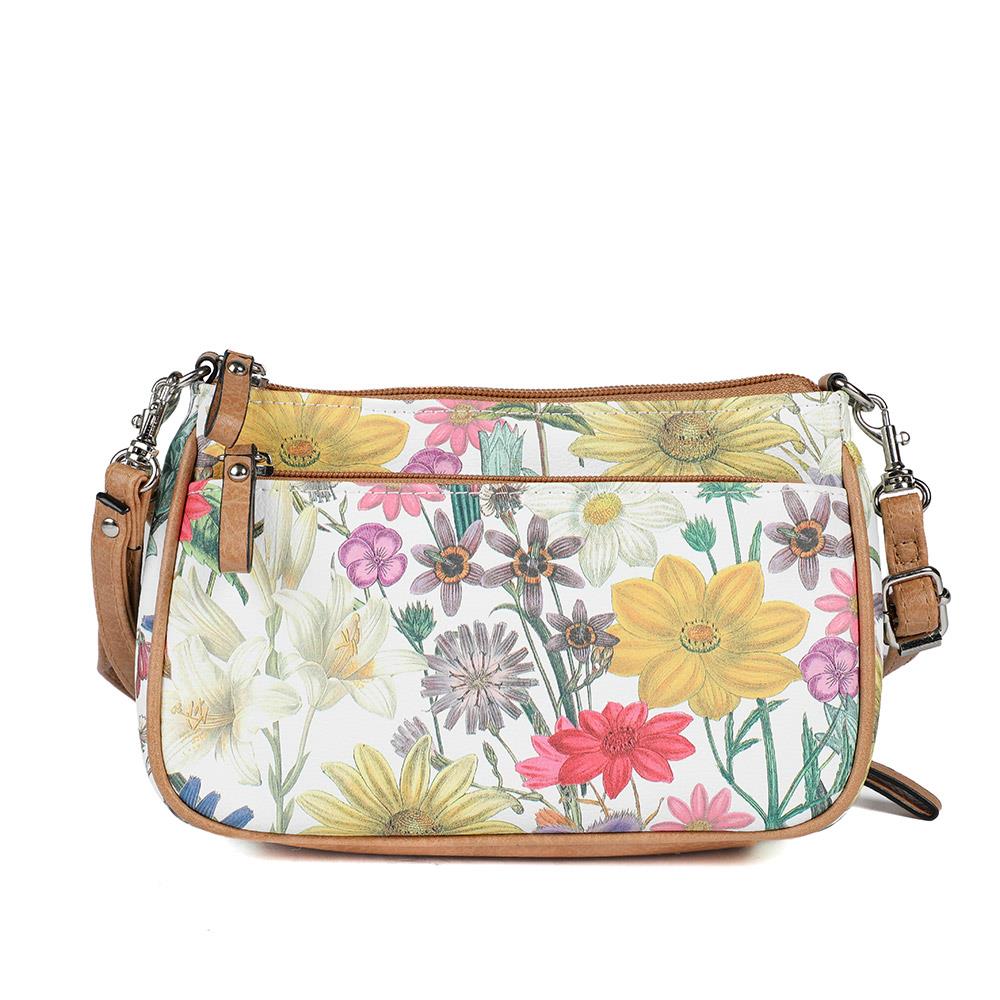 Floral Crossbody Phone Bag - JEWN43001 / 329 074 - White Multi