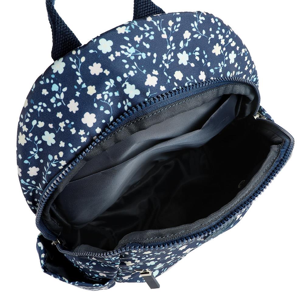 Floral Print Backpack with Bottle Holders - SMIT43000 / 329 228 - Navy Floral - Image 5