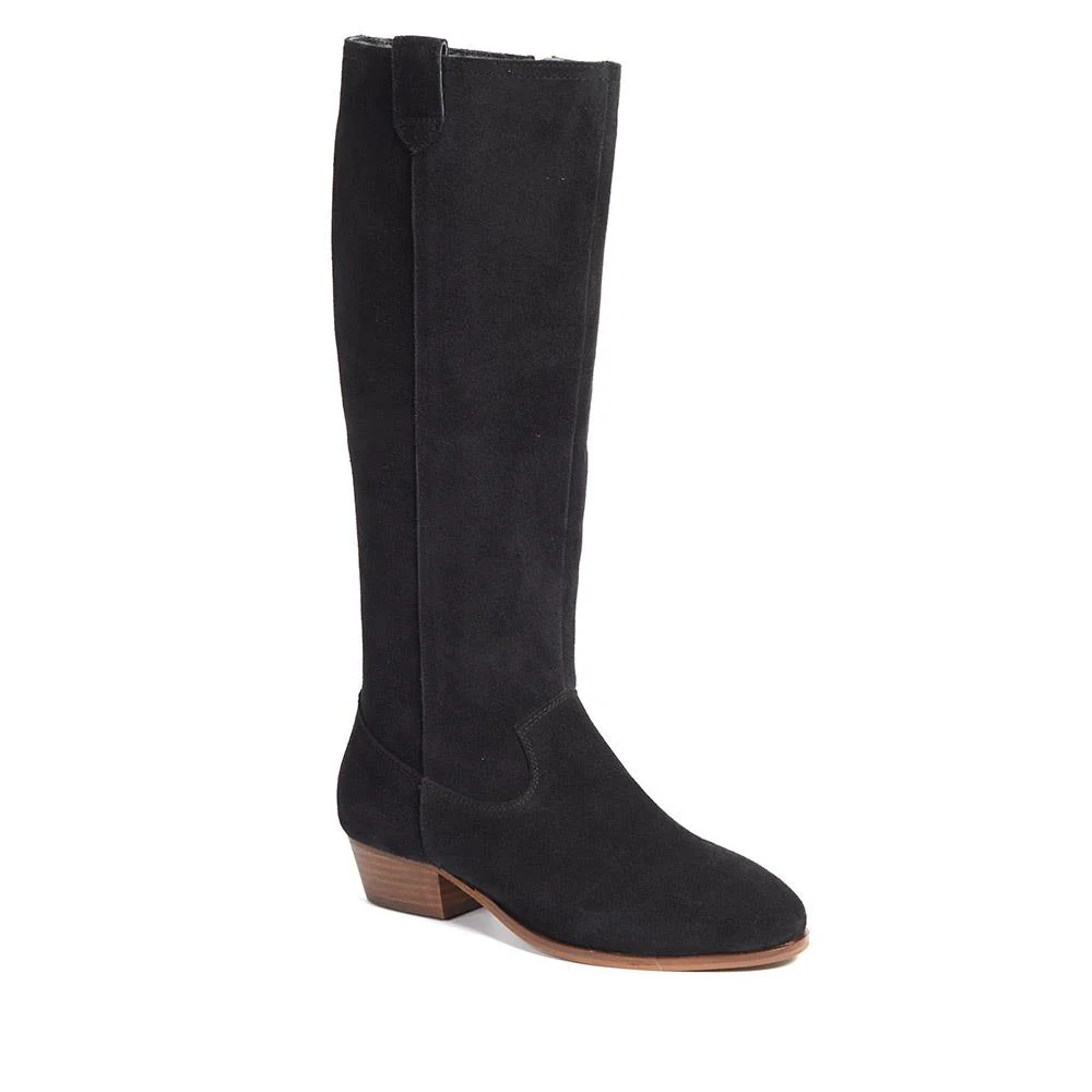 Florielong Suede Long Boots - FLORIELONG / 325 940 - Black Suede