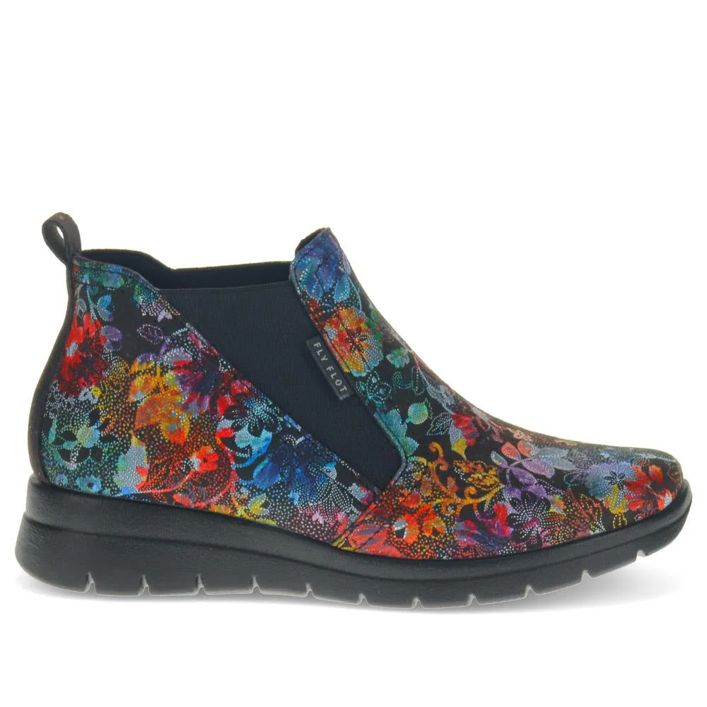 Fly Flot Floral Stretch Fit Shoes - FLY40047 / 325 707 - Floral - Image 2