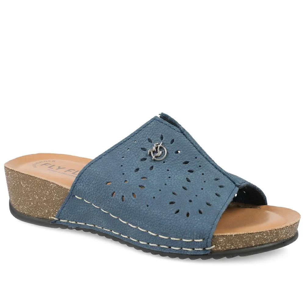 Flyflot Leather Mule Sandals - FLY43012 / 328 649 - Image 2