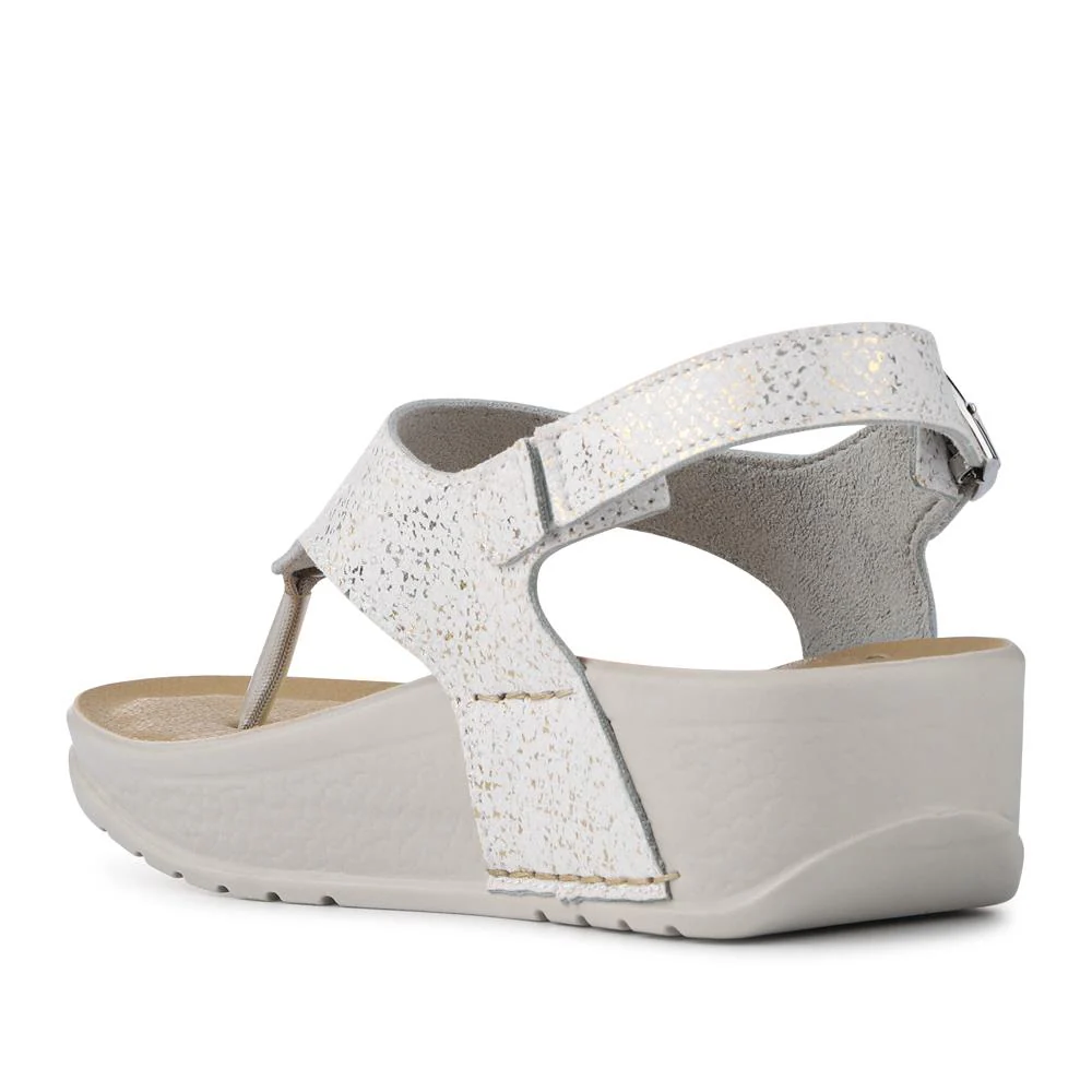 Fly Flot Slingback Strapped Toe Post Sandals - FLY41063 / 326 734 - White - Image 3