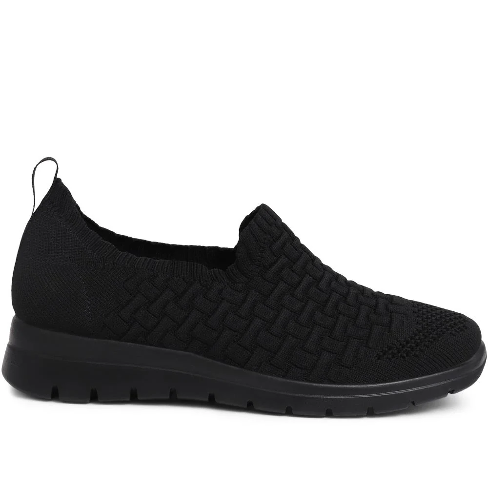 Fly Flot Slip-On Trainers  - FLY39101 / 324 801 - Black - Image 2
