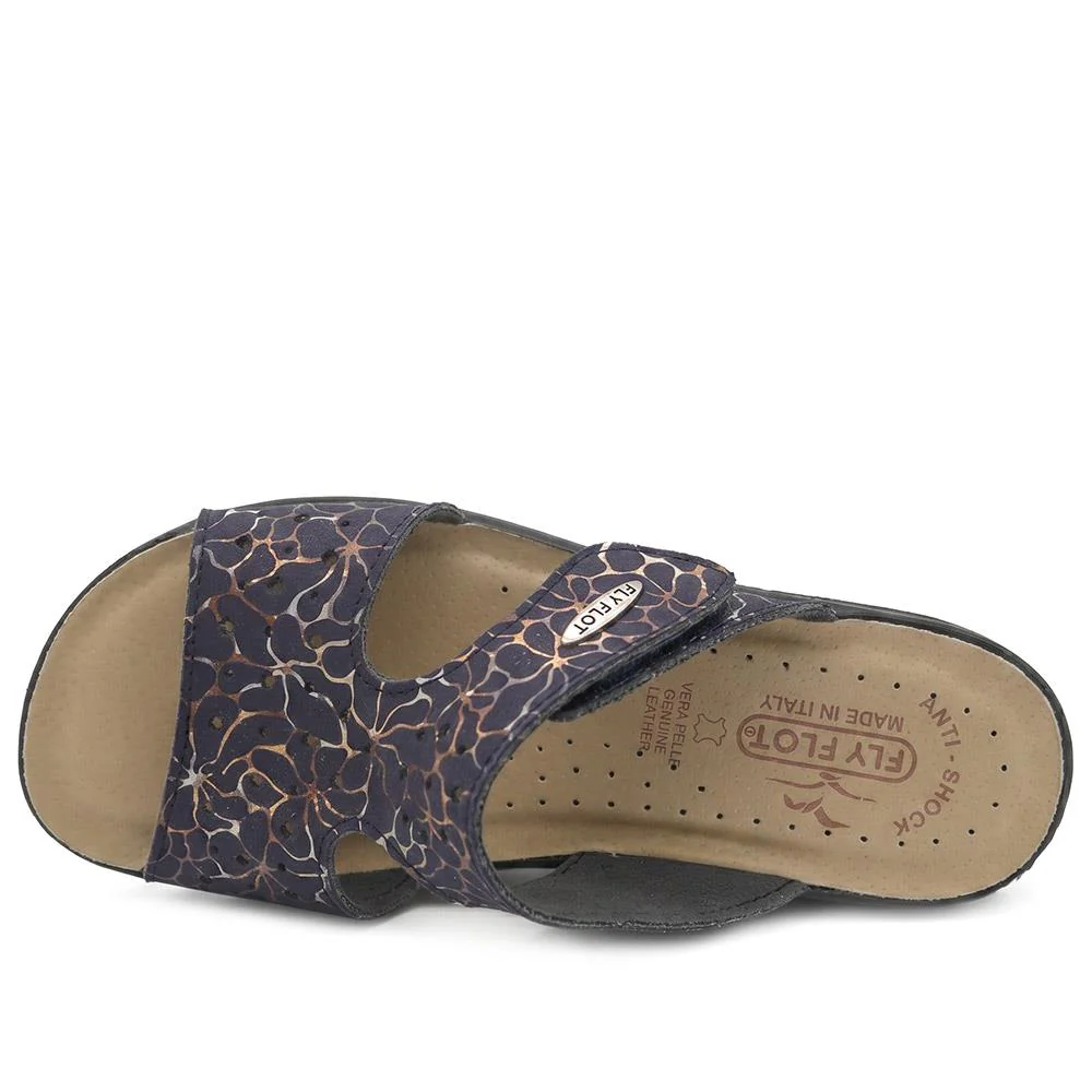Fly Flot Adjustable Fit Mule Sandals - FLY43016 / 328 652 - Blue - Image 5
