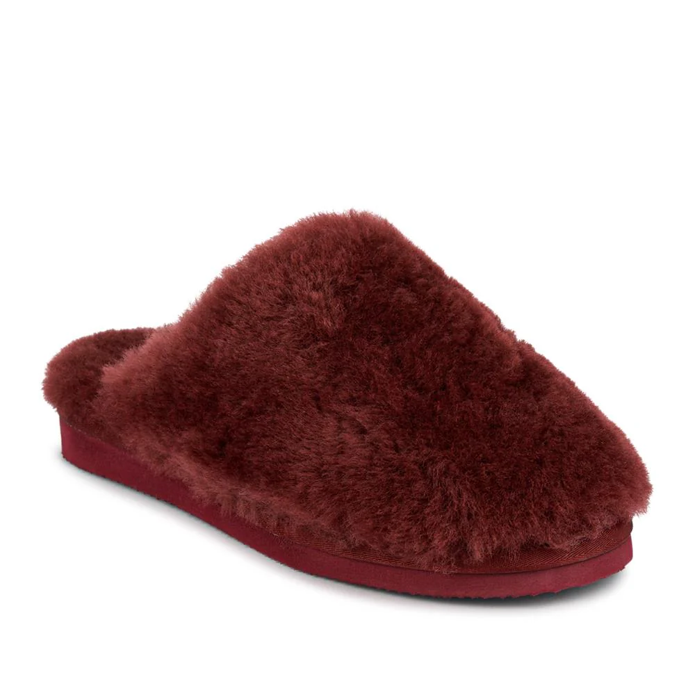 Freesia Sheepskin Slippers - FREESIA / 328 491 - Burgundy