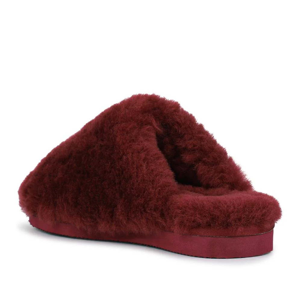 Freesia Sheepskin Slippers - FREESIA / 328 491 - Burgundy - Image 3