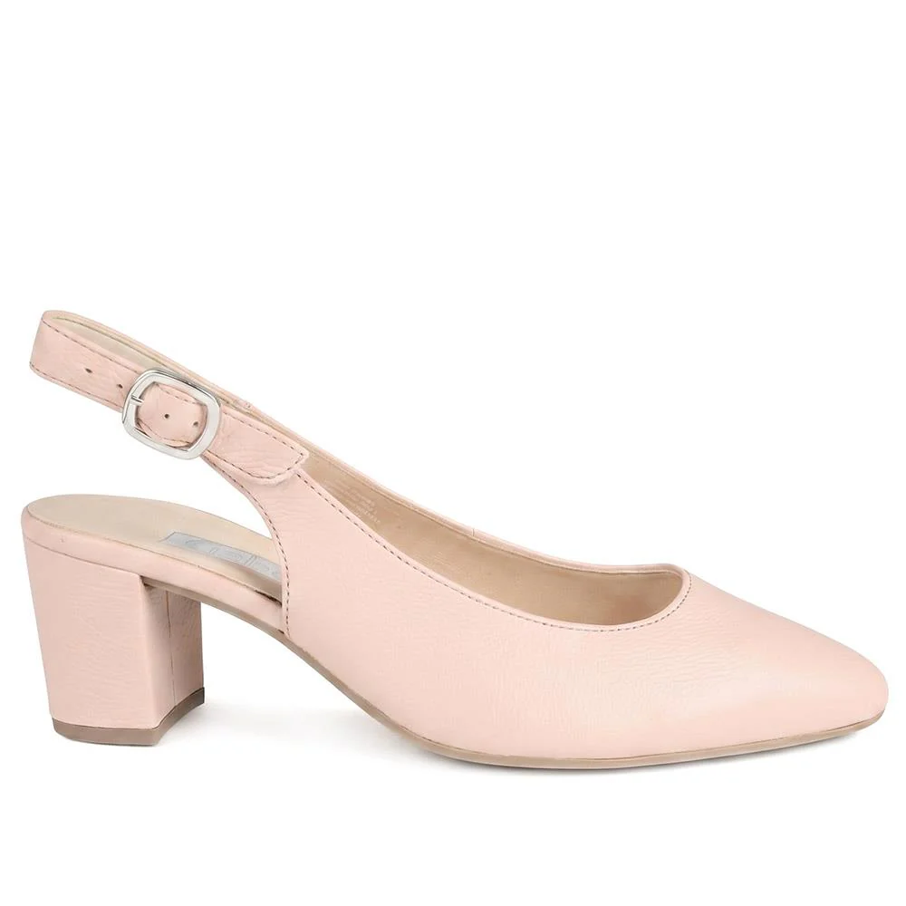Gabor Buckle Fasten Heeled Court Shoes - GABC43512 / 330 410 - Pink - Image 3