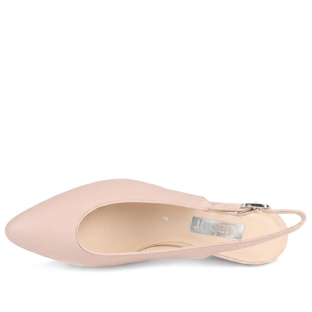 Gabor Buckle Fasten Heeled Court Shoes - GABC43512 / 330 410 - Pink - Image 5