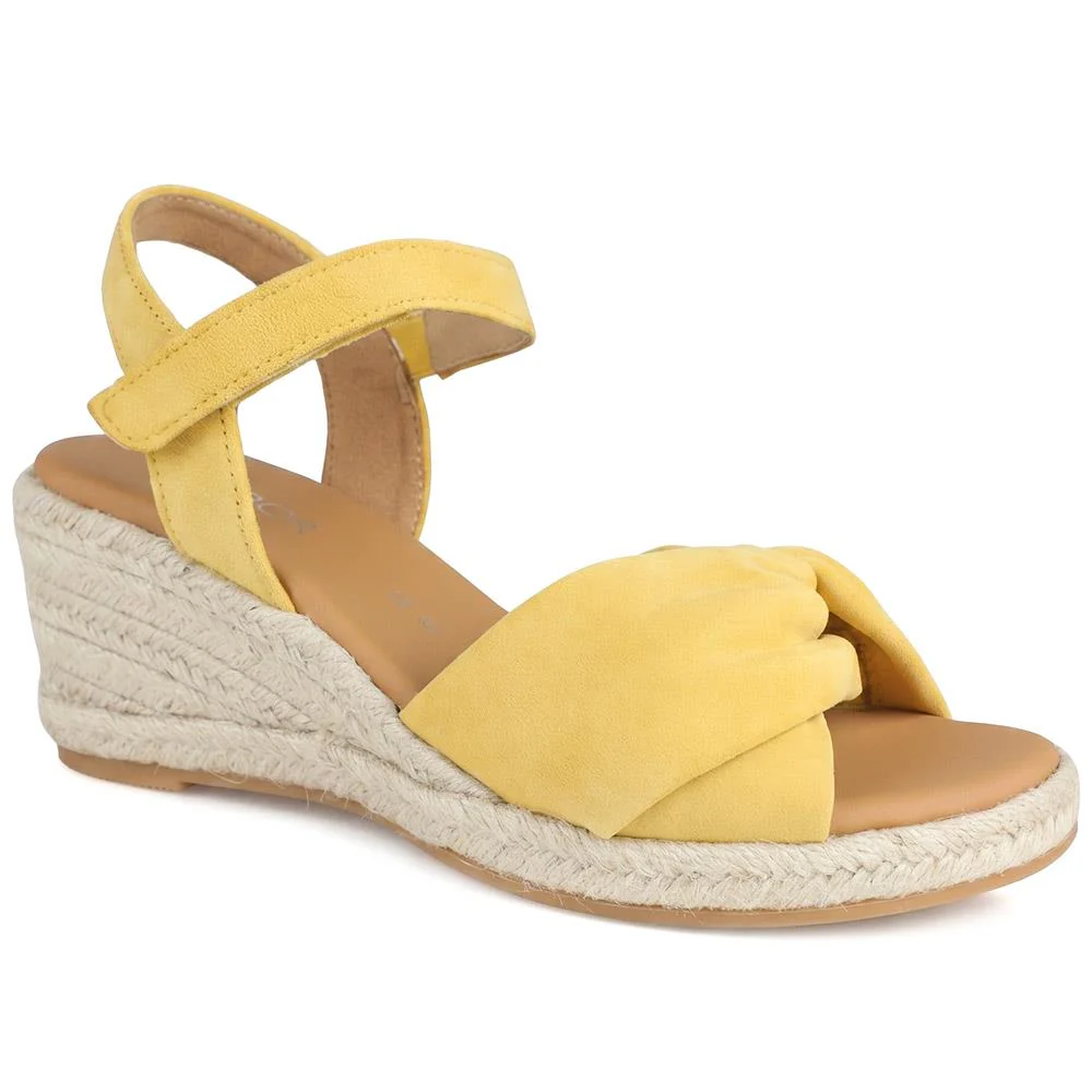 Gabor Leather Wedge Heel Espadrilles - GABC43524 / 330 463