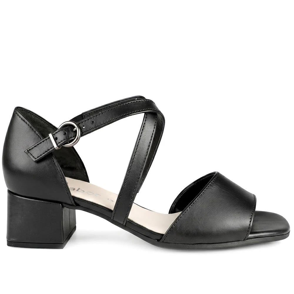 Gabor Wide Fit Buckle Fasten Smart Sandals - GABC43501 / 330 400 - Black - Image 3