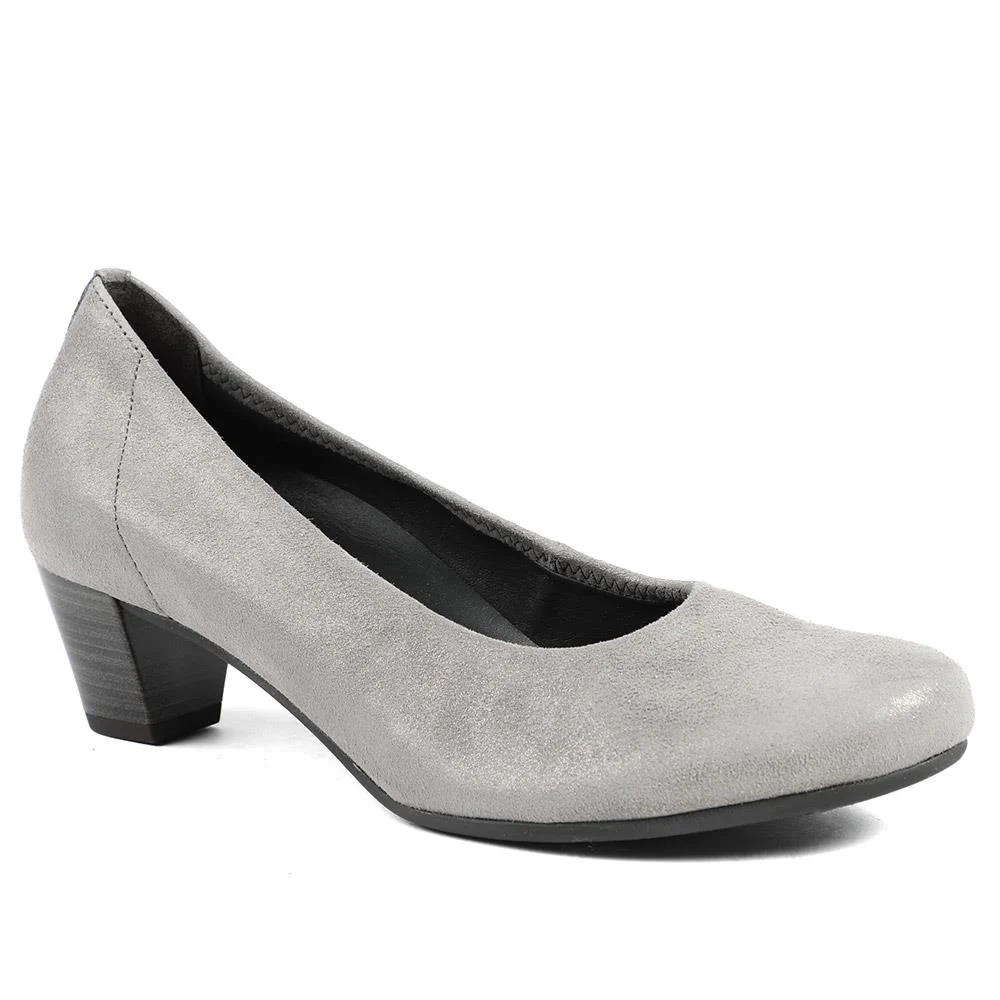 Gabor Wide Fit Smart Leather Court Shoes - GAB42551 / 329 079 - Image 2