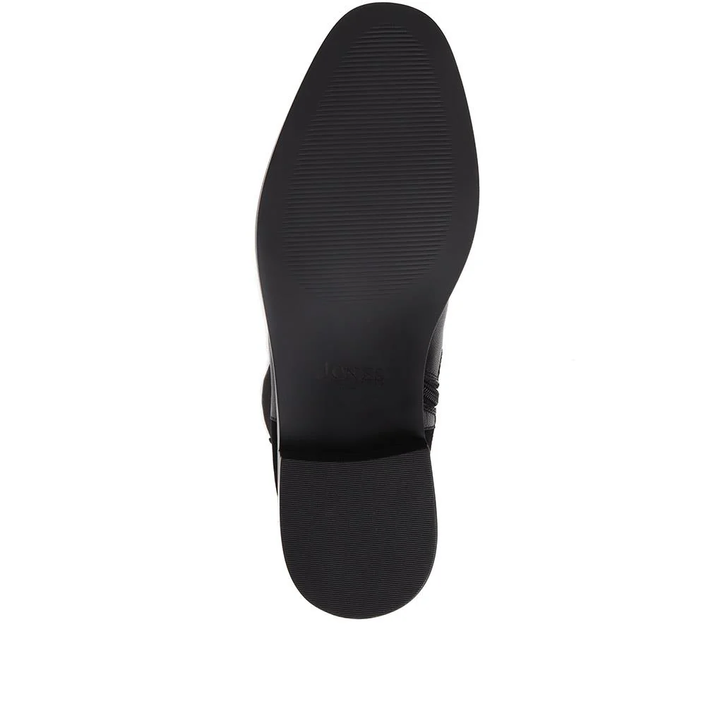 Gessica Leather Chelsea Boots - GESSICA / 324 588 - Black-Black Suede - Image 4