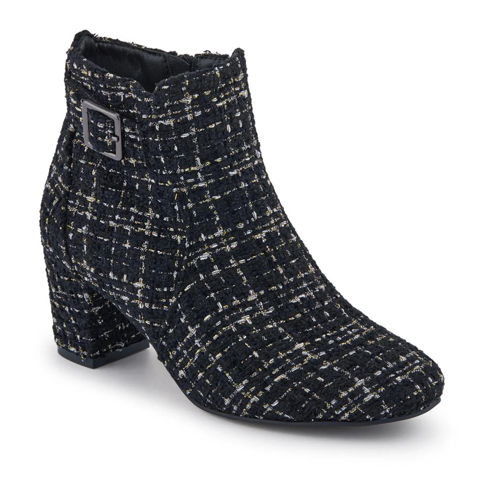 Heeled Buckle Detail Ankle Boots - WBINS38090 / 324 214 - Image 2