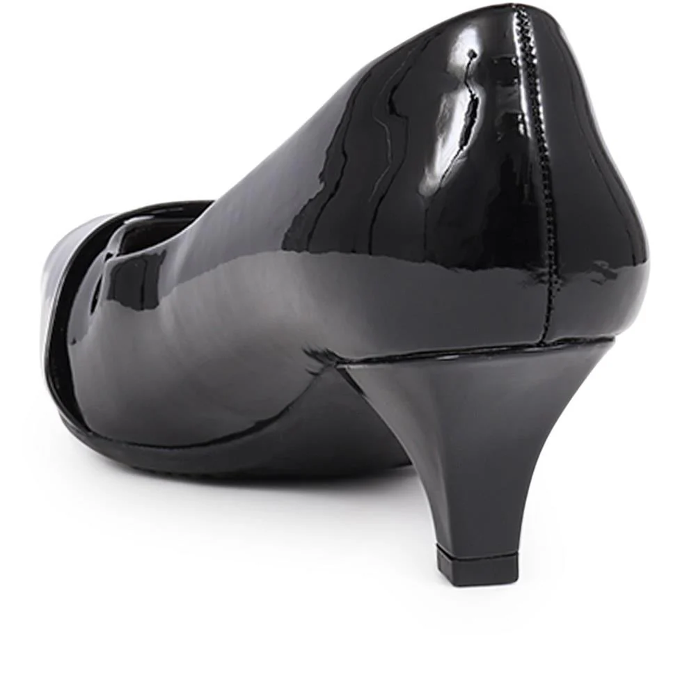 Heeled Court Shoes - MAIN40003 / 325 757 - Black Patent - Image 3