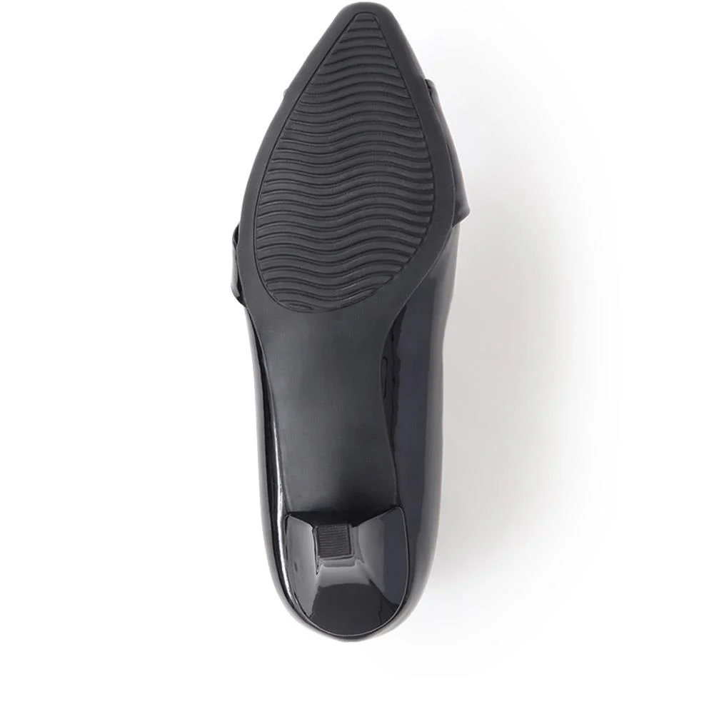 Heeled Court Shoes - MAIN40003 / 325 757 - Black Patent - Image 4