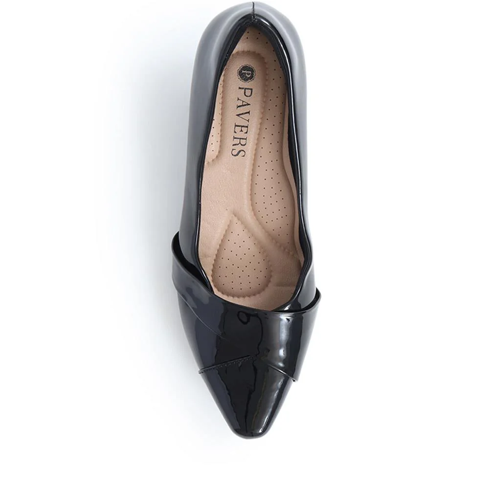 Heeled Court Shoes - MAIN40003 / 325 757 - Black Patent - Image 5