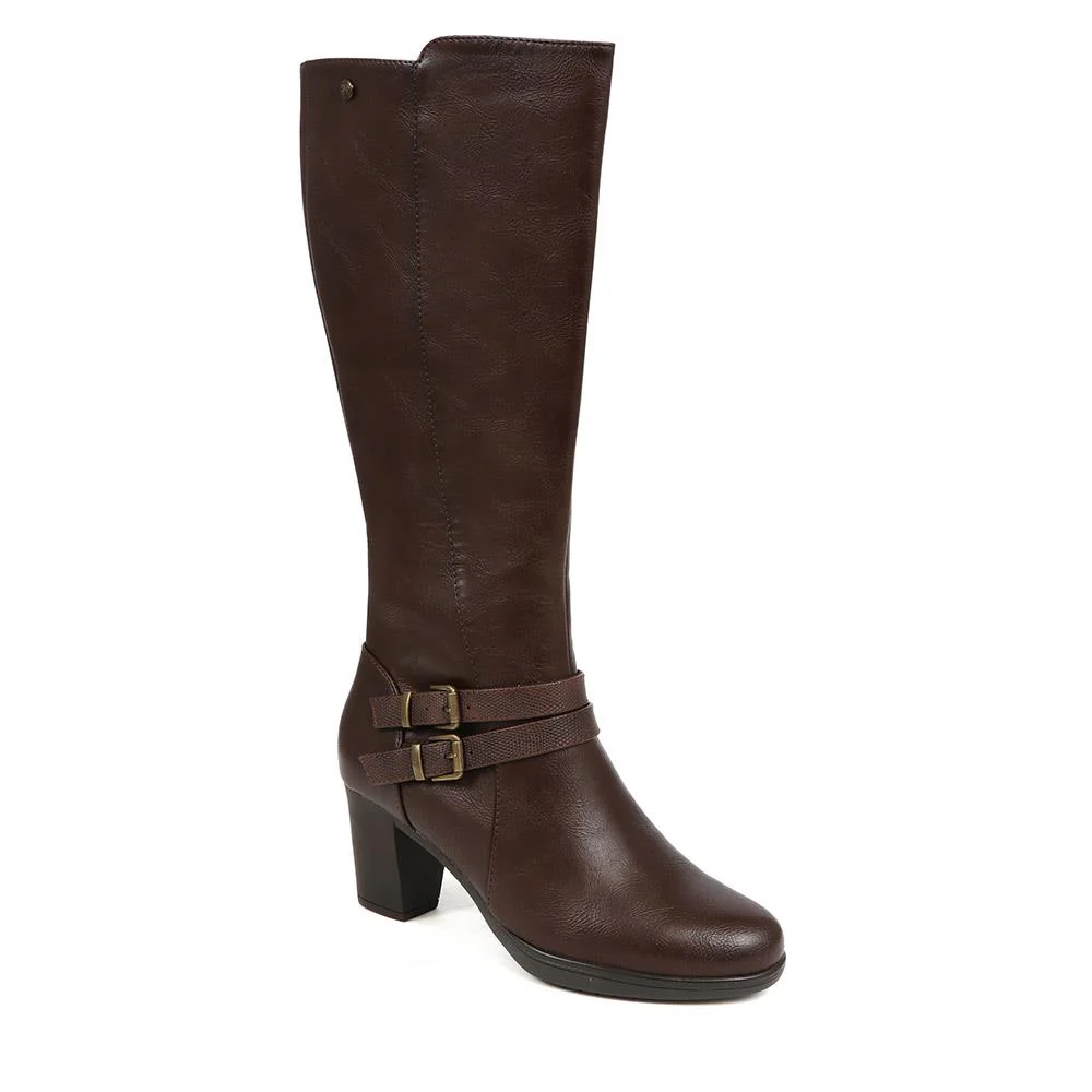 Heeled Knee-High Boots - WK38015 / 324 549 - Image 2