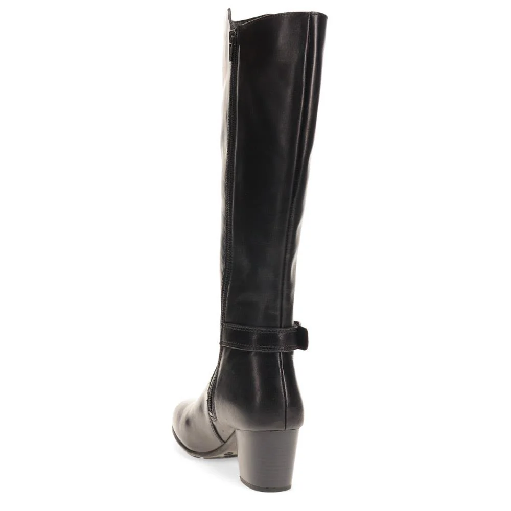 Heeled Long Boots  - RNB40031 / 326 120 - Black - Image 3