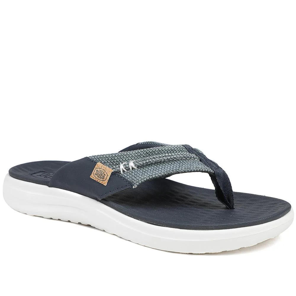 HeyDude Finn Flip Braided Flip Flops - GARD43500 / 329 353 - Image 2
