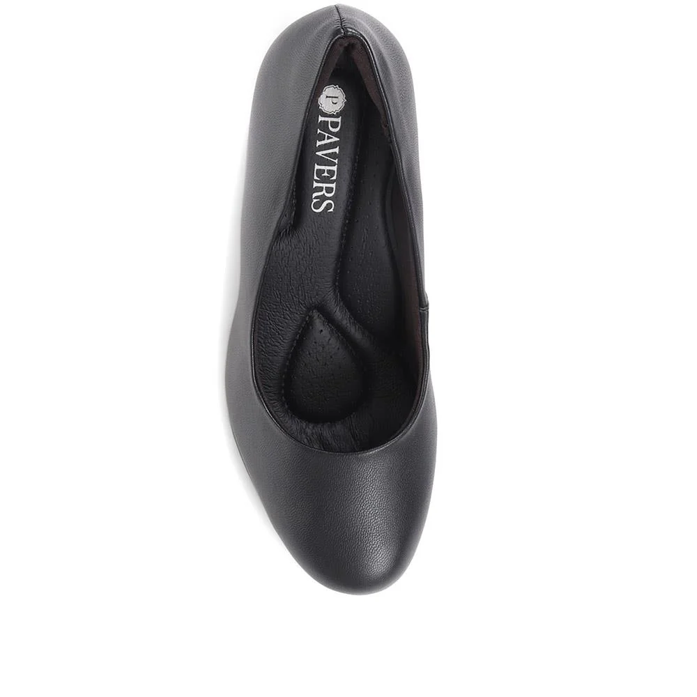High Heel Court Shoes - PIC35001 / 322 186 - Black - Image 4