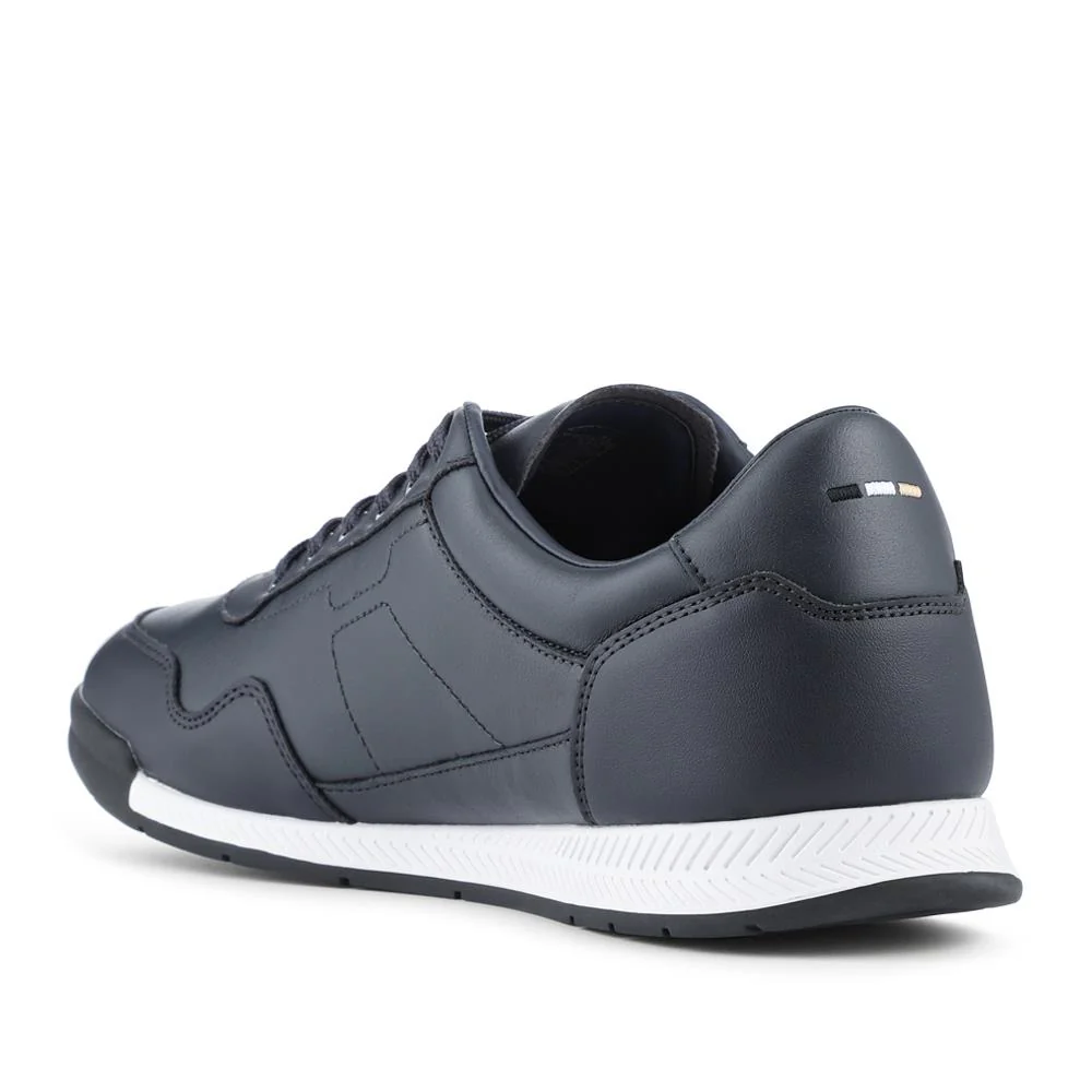 Hugo Boss Leather OrthoLite Trainers - HUGO41508 / 327 626 - Navy - Image 3