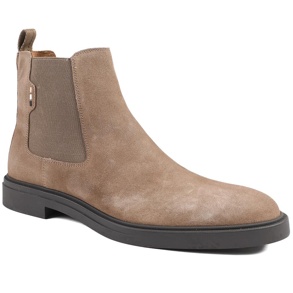 Hugo Boss Suede Leather Chelsea Boots - HUGO42505 / 327 812