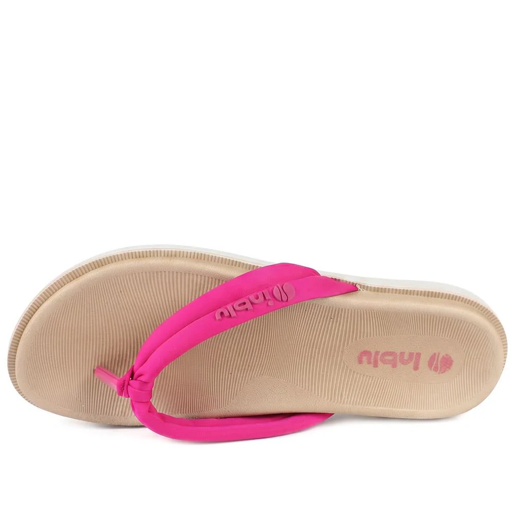 Inblu Lightweight Rubber Toe Post Sandals - INB43034 / 330 327 - Fuschia - Image 5