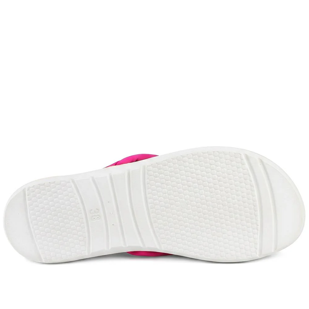 Inblu Lightweight Rubber Toe Post Sandals - INB43034 / 330 327 - Fuschia - Image 6